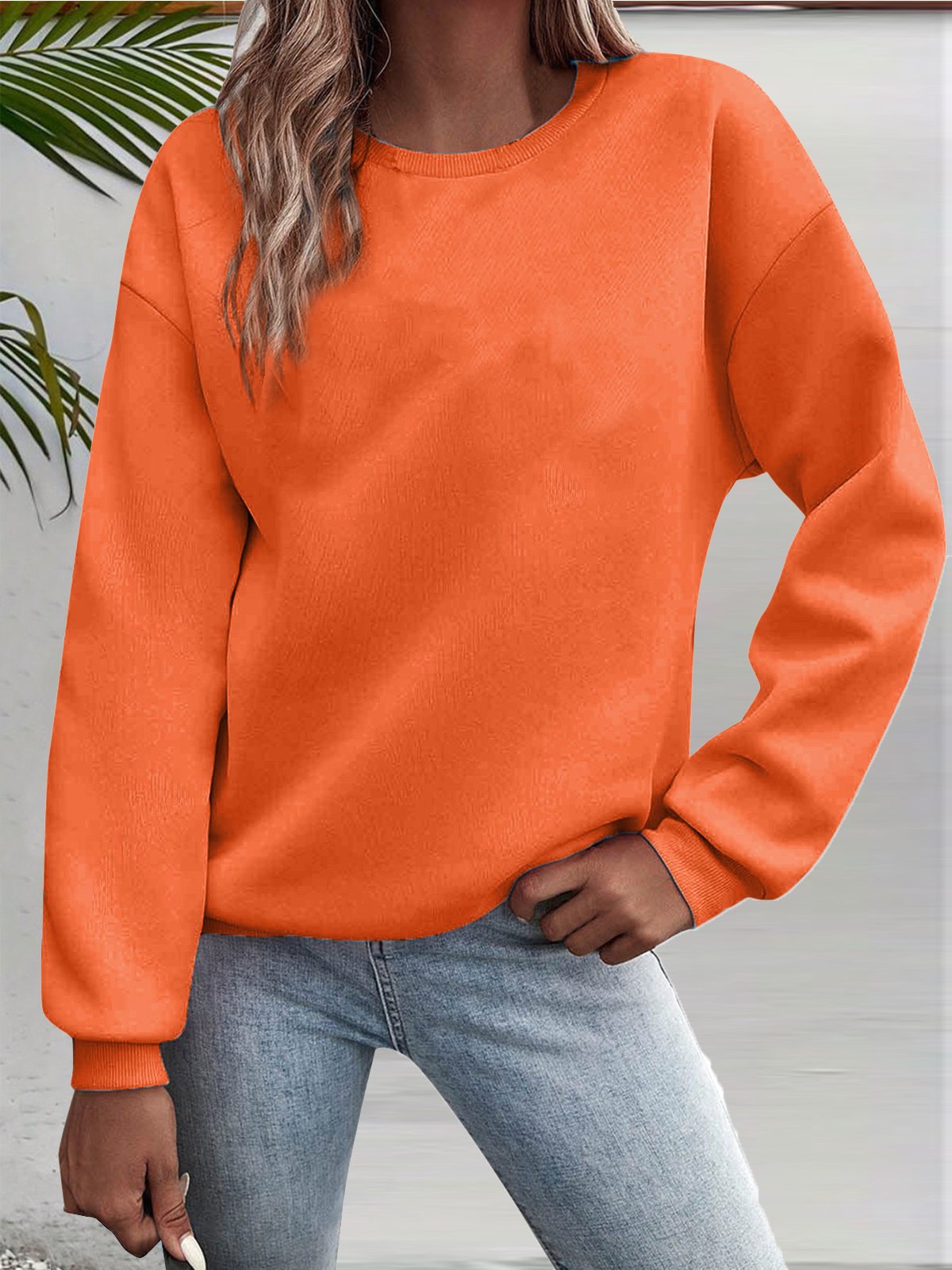 Women's Crew Neck Cat Casual Spring/Fall Jersey Long Sleeve Sweatshirt