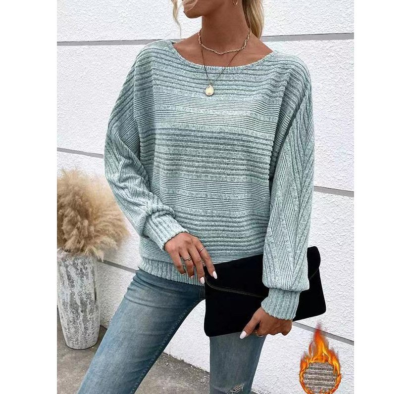 Women's Long Sleeve Blouse Spring/Fall Plain Lace Crew Neck Daily Going Out Casual Top