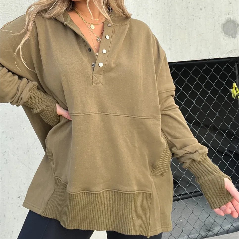 Women's Plain Spring/Fall Long Sleeve Casual Daily Hoodie