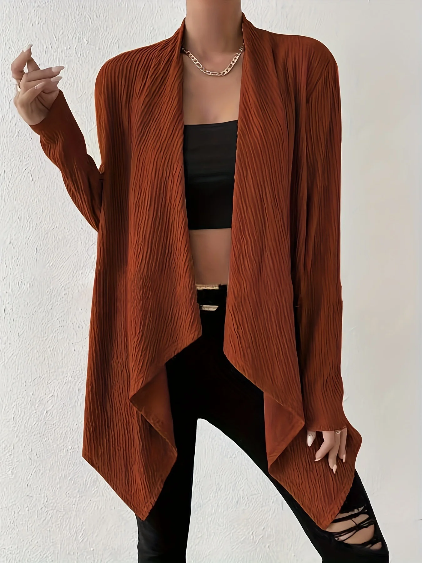 Women's Autumn Outerwear Casual Plain Long Sleeve Jacket