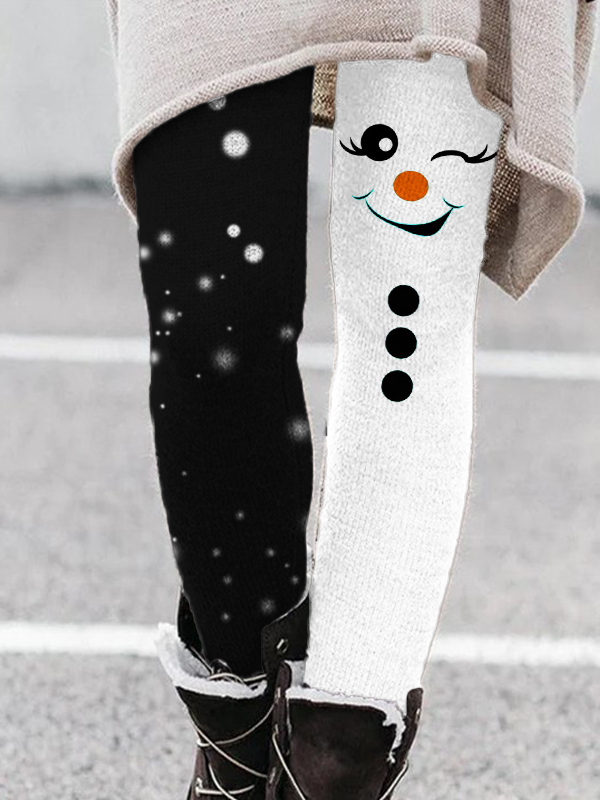 Women's Casual Christmas Jersey All Season Long Leggings