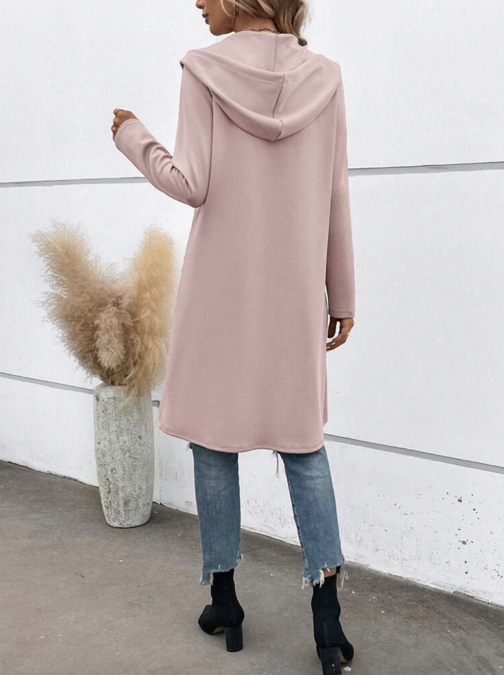 Women's Autumn Outerwear Casual Plain Long Sleeve Hoodie Jacket