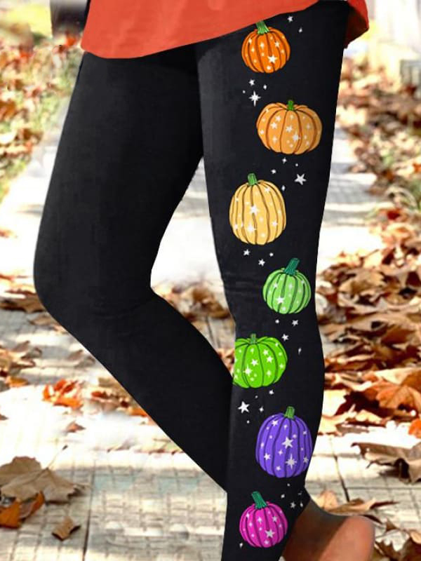 Women's Casual Halloween Jersey All Season Long Leggings