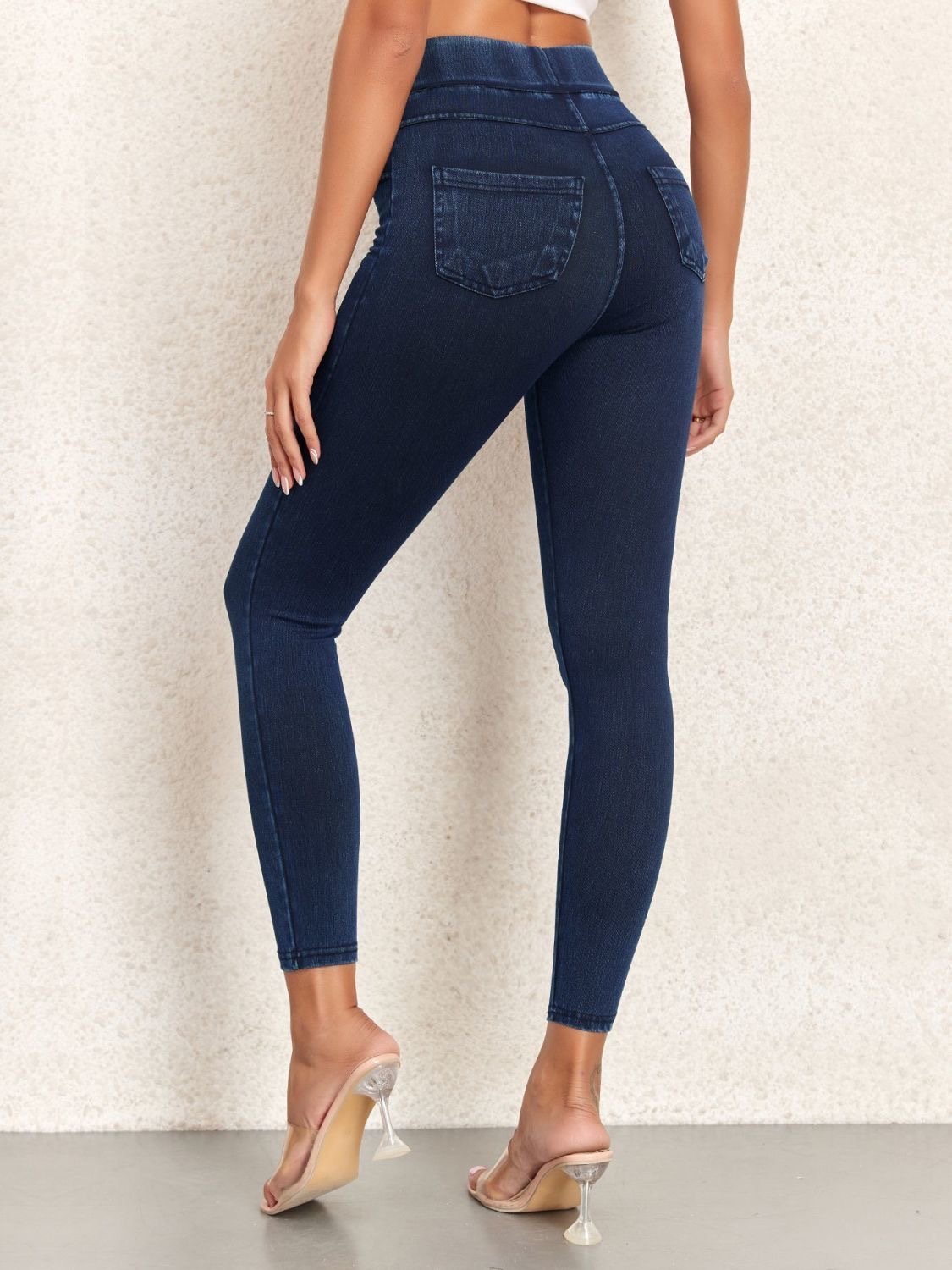 Tight Casual Denim Plain Jeans