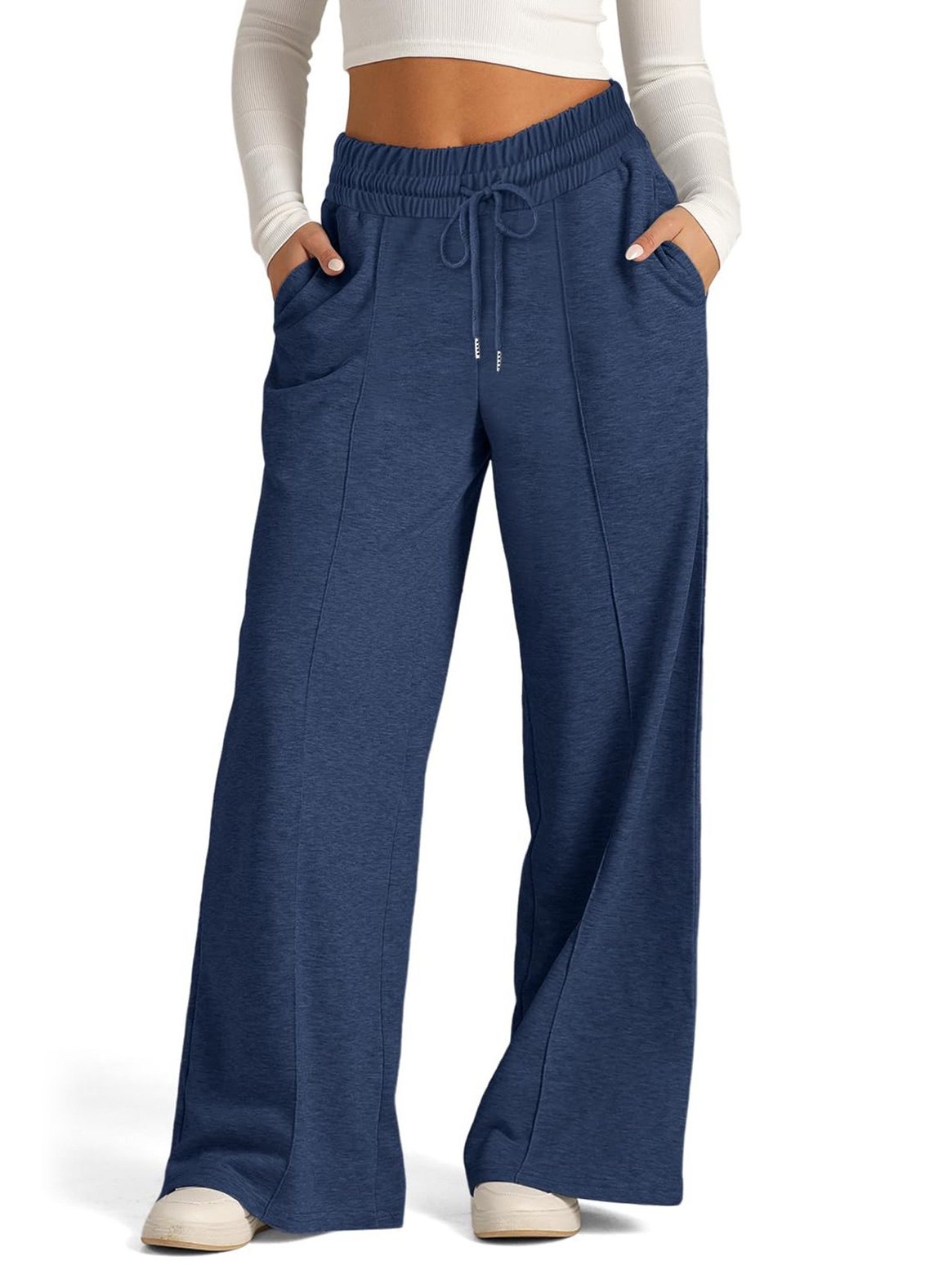 Women's Trousers Daily Going Out Casual Jersey Plain Spring/Fall Pants