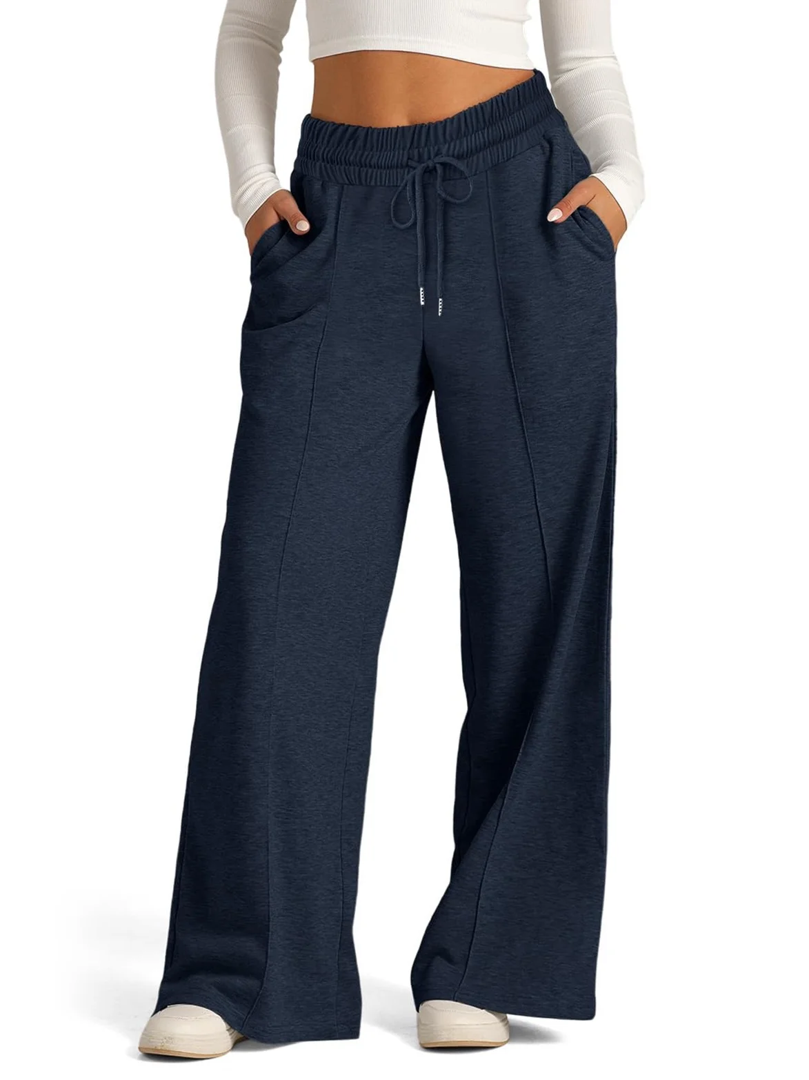 Women's Trousers Daily Going Out Casual Jersey Plain Spring/Fall Pants