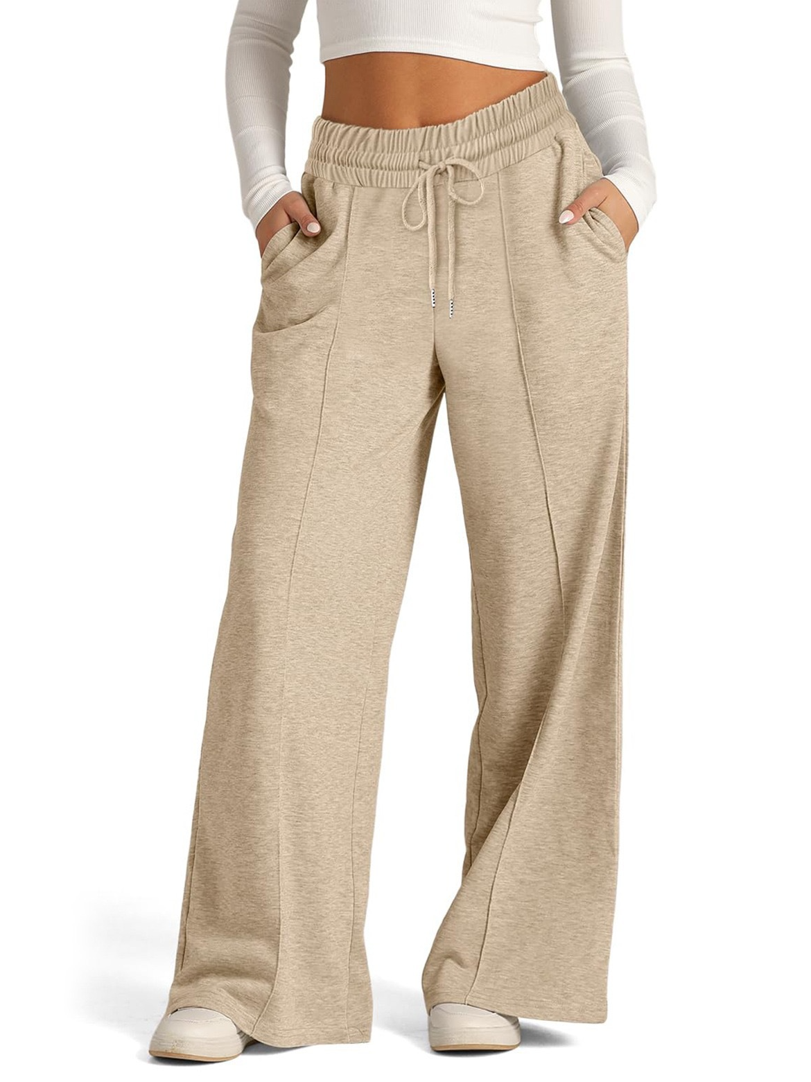 Women's Trousers Daily Going Out Casual Jersey Plain Spring/Fall Pants