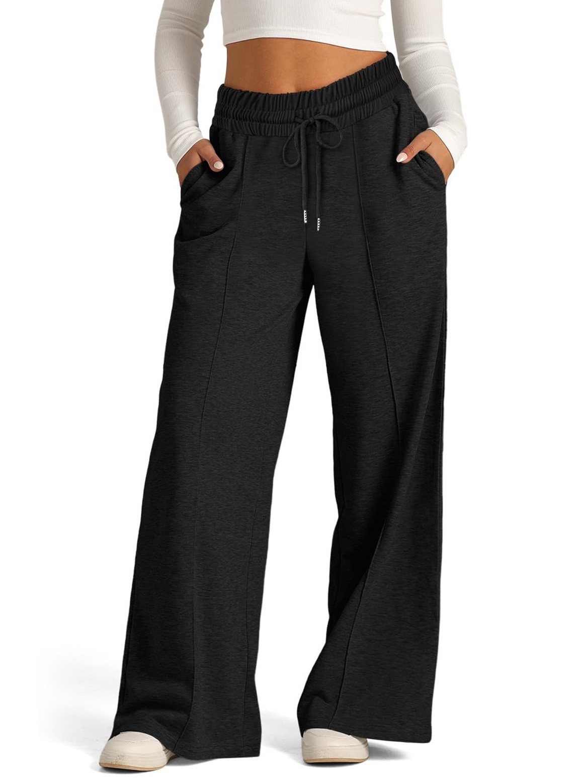 Women's Trousers Daily Going Out Casual Jersey Plain Spring/Fall Pants