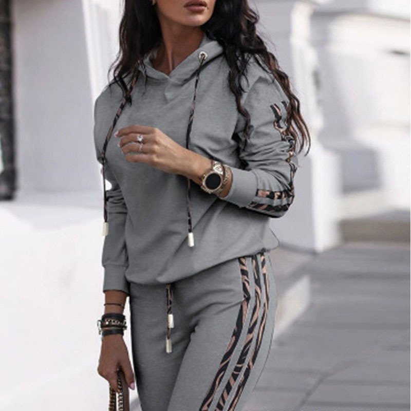 Women's Zipper Cotton Plain Daily Going Out Two Piece Set Long Sleeve Casual Spring/Fall Top With Pants Matching Set