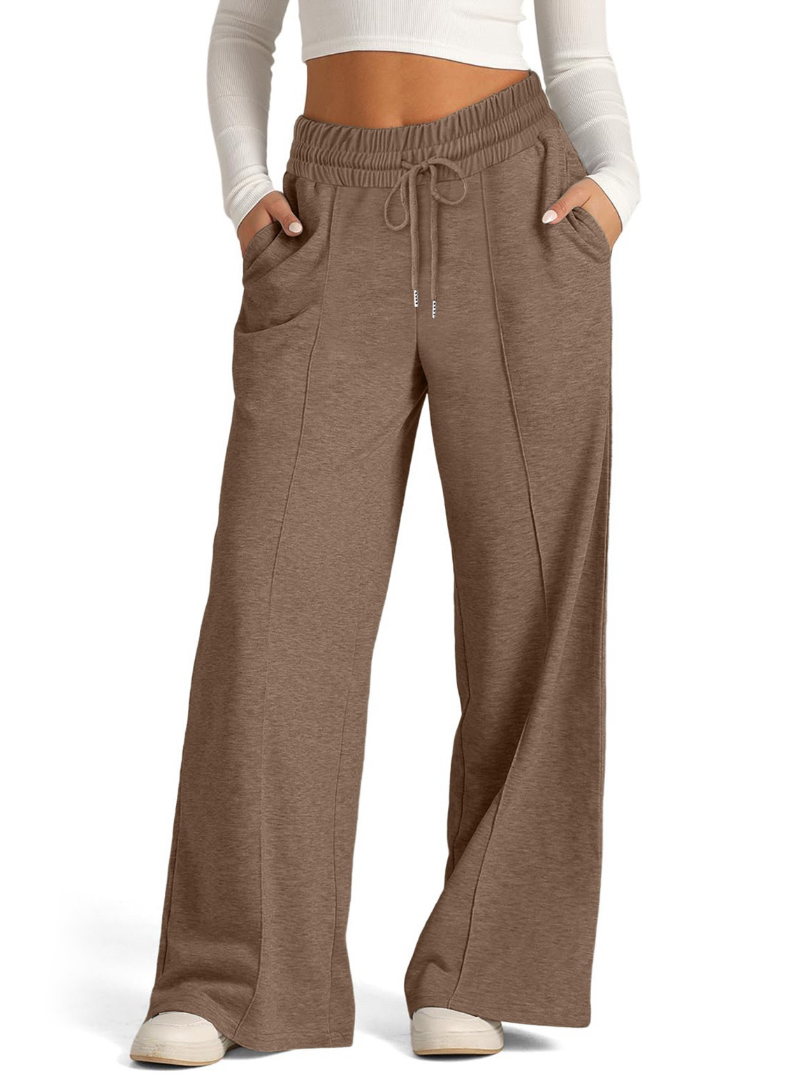 Women's Trousers Daily Going Out Casual Jersey Plain Spring/Fall Pants