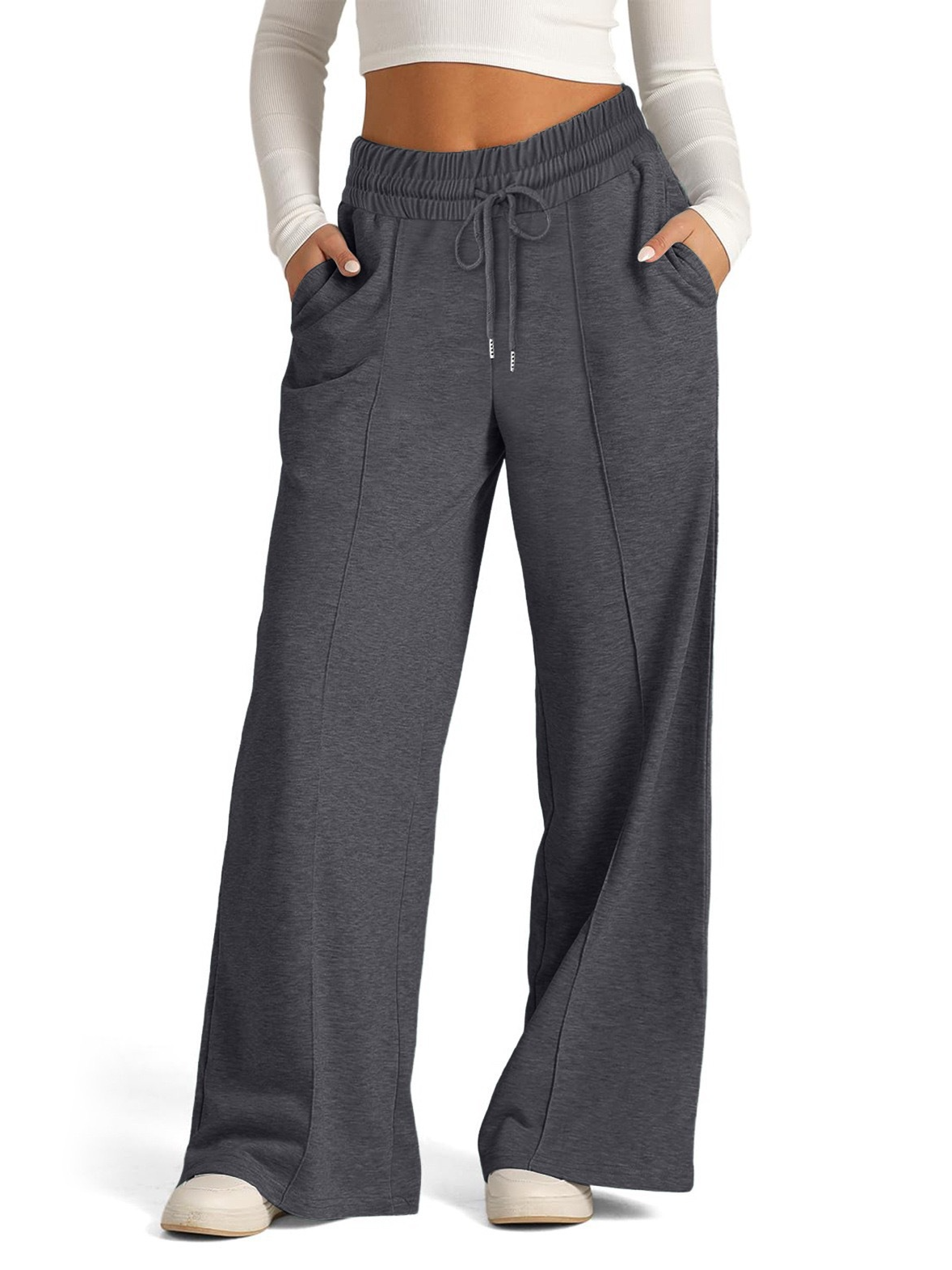 Women's Trousers Daily Going Out Casual Jersey Plain Spring/Fall Pants