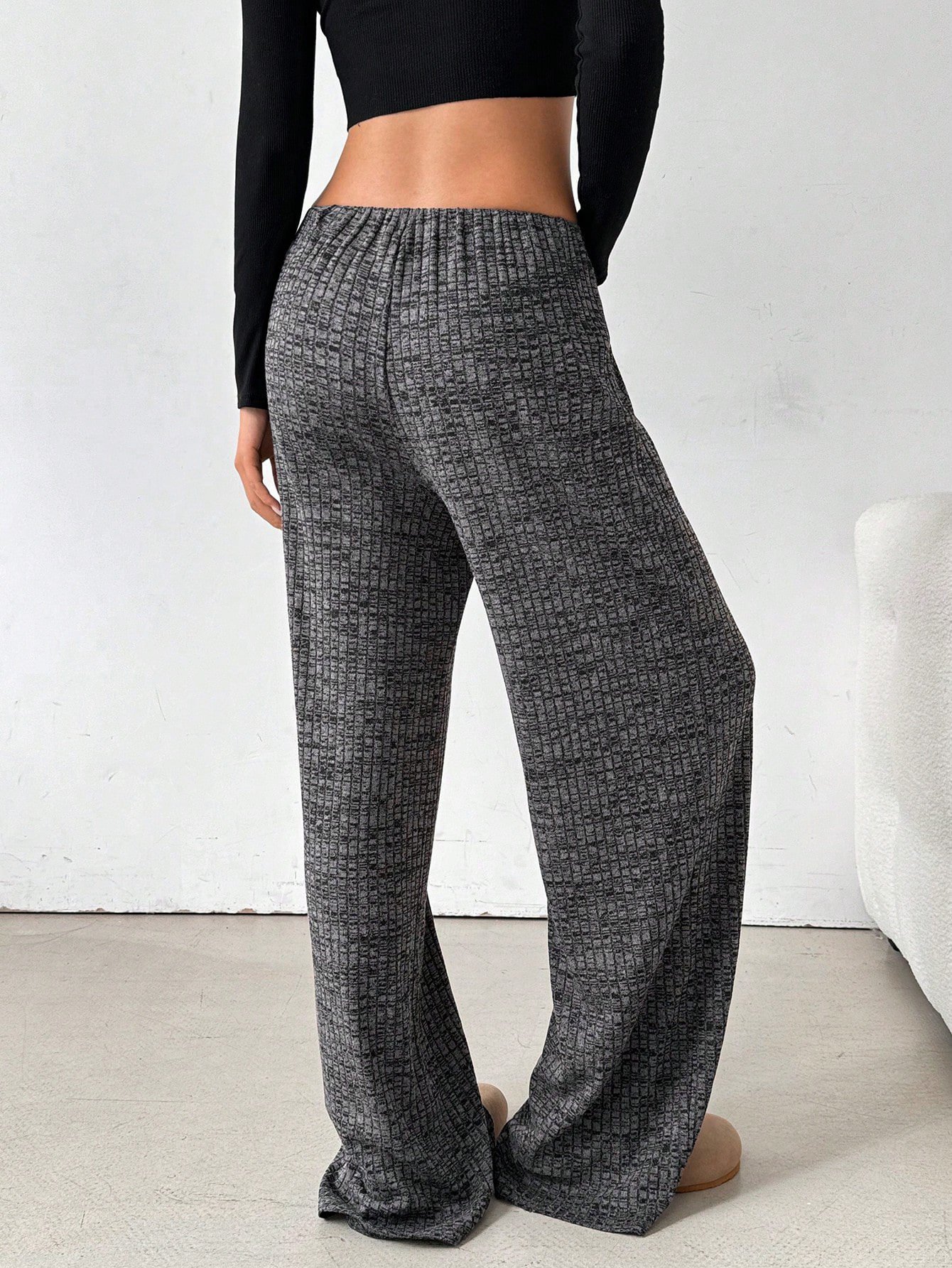 Women's Trousers Daily Going Out Casual Jersey Striped Spring/Fall Pants