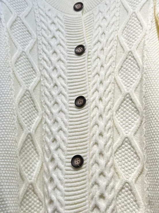 Women's Casual Winter Plain Wool/Knitting Cardigan