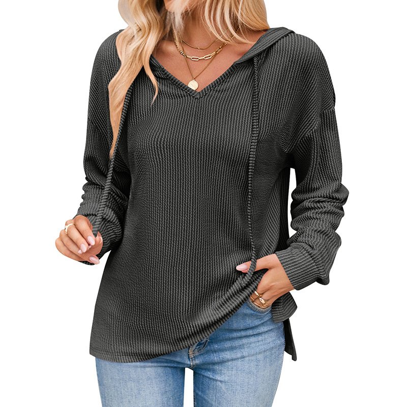 Women's Plain Spring/Fall Long Sleeve Casual Daily Hoodie