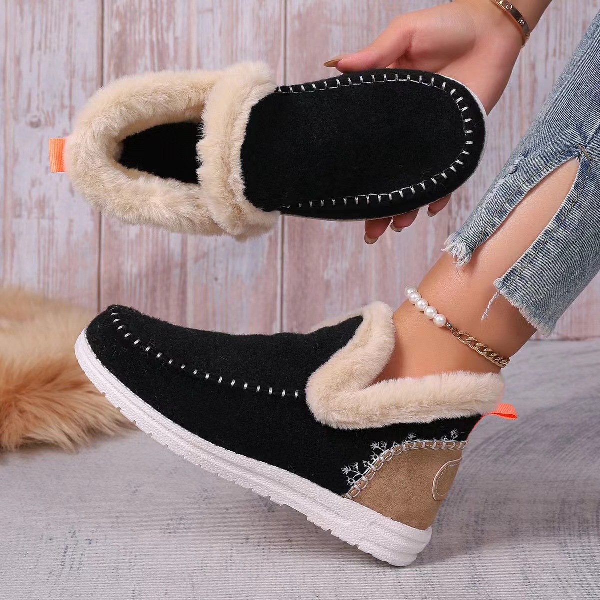 Winter Casual Pu Cotton-Padded Boots