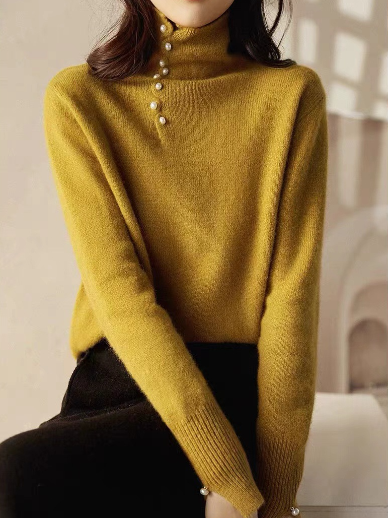 Women's Wool Turtleneck Warm Knitted Sweaters