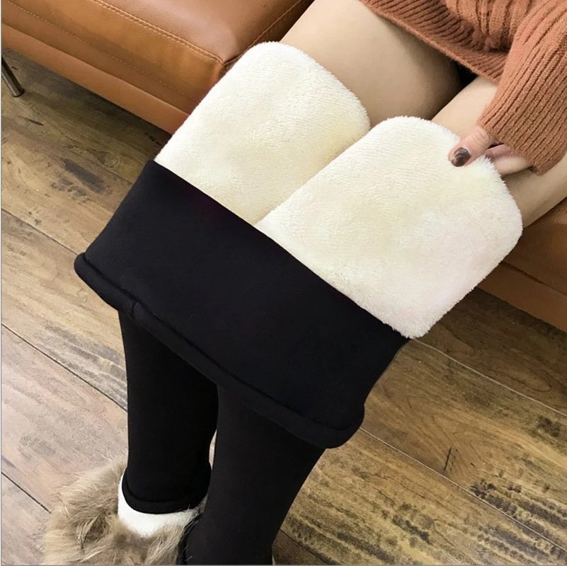 Women's Casual Plain Winter Ankle Pants Leggings