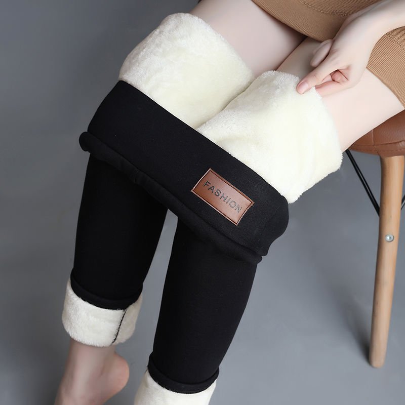 Women's Casual Plain Winter Ankle Pants Leggings