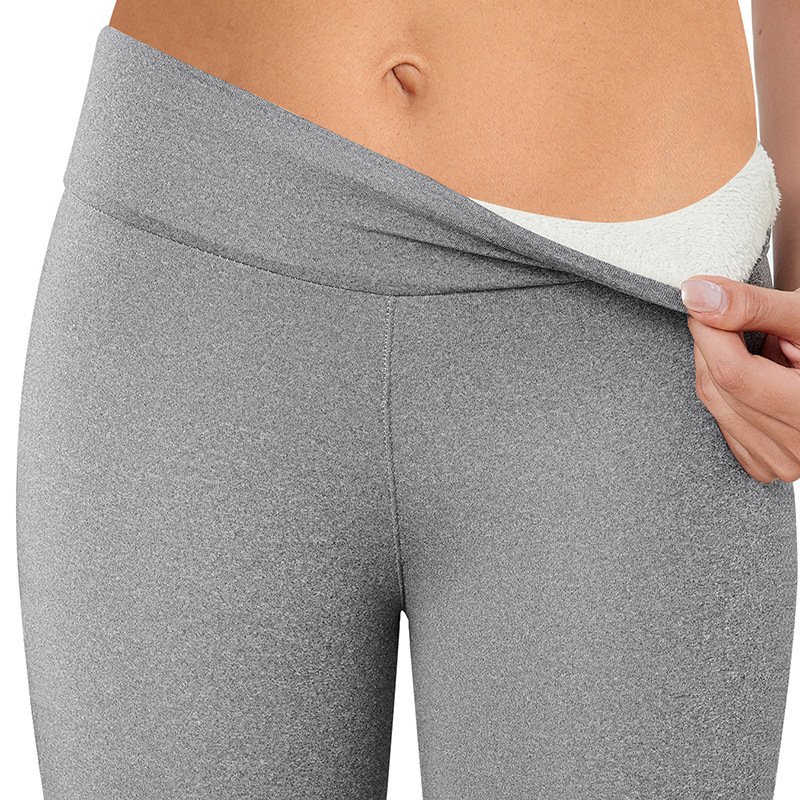 Women's Casual Plain Winter Ankle Pants Leggings