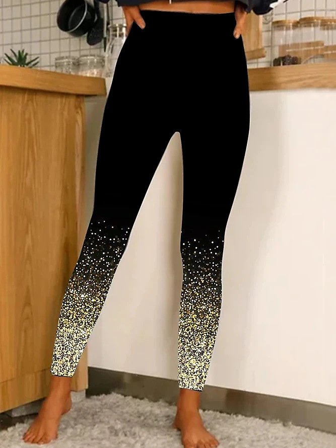 Women's Casual 3D Printing All Season Ankle Pants Leggings