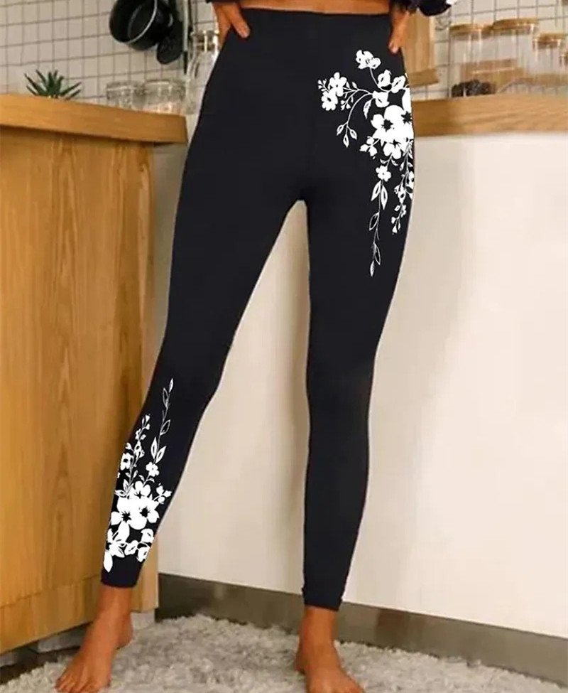 Women's Casual 3D Printing All Season Ankle Pants Leggings