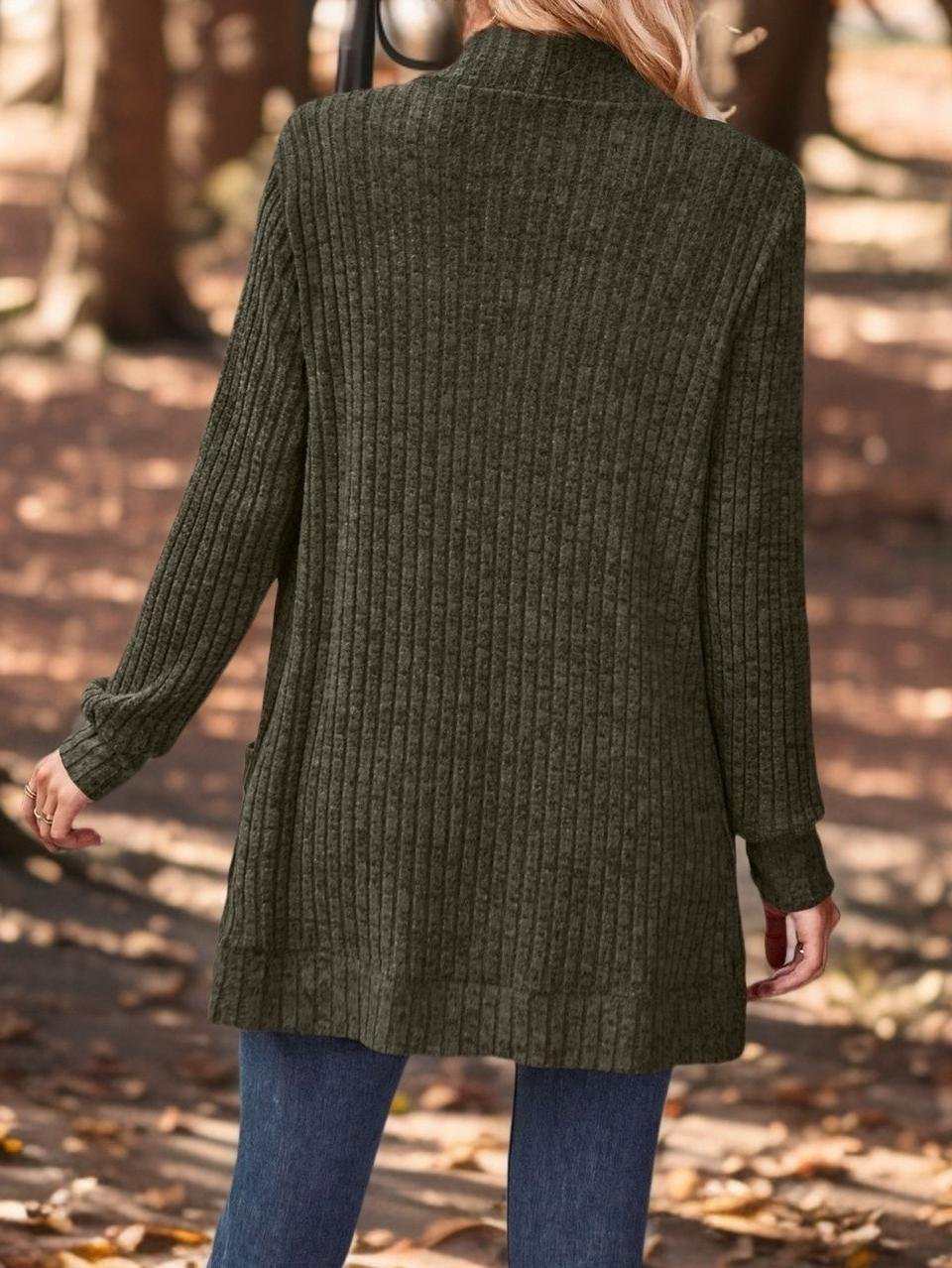 Women's Casual Spring/Fall Plain Cardigan