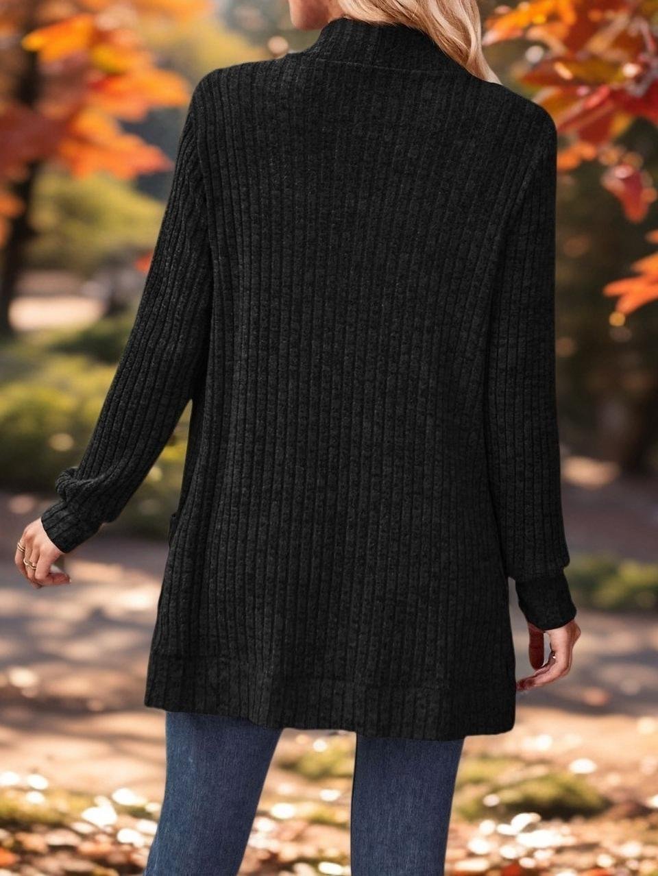 Women's Casual Spring/Fall Plain Cardigan