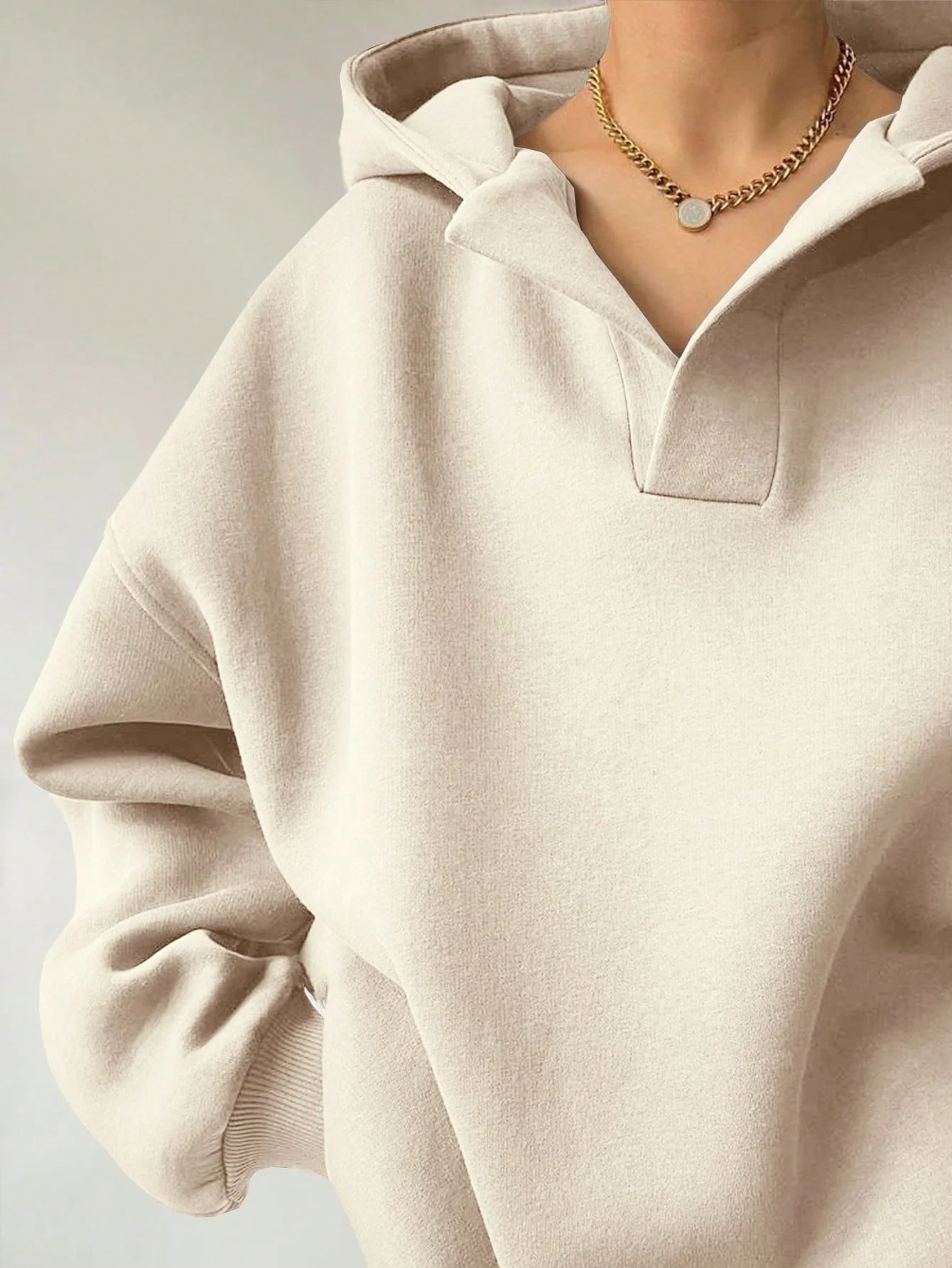 Women's Plain Spring/Fall Long Sleeve Casual Daily Hoodie