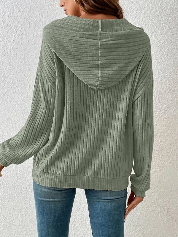 Women's Plain Spring/Fall Long Sleeve Casual Daily Hoodie