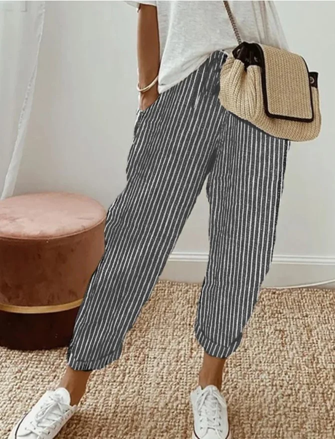 Women's Plain Long Pant Casual Spring/Fall Trousers