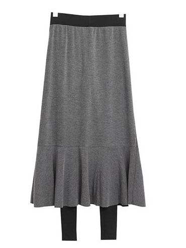 Women's Casual Plain Spring/Fall Skirt