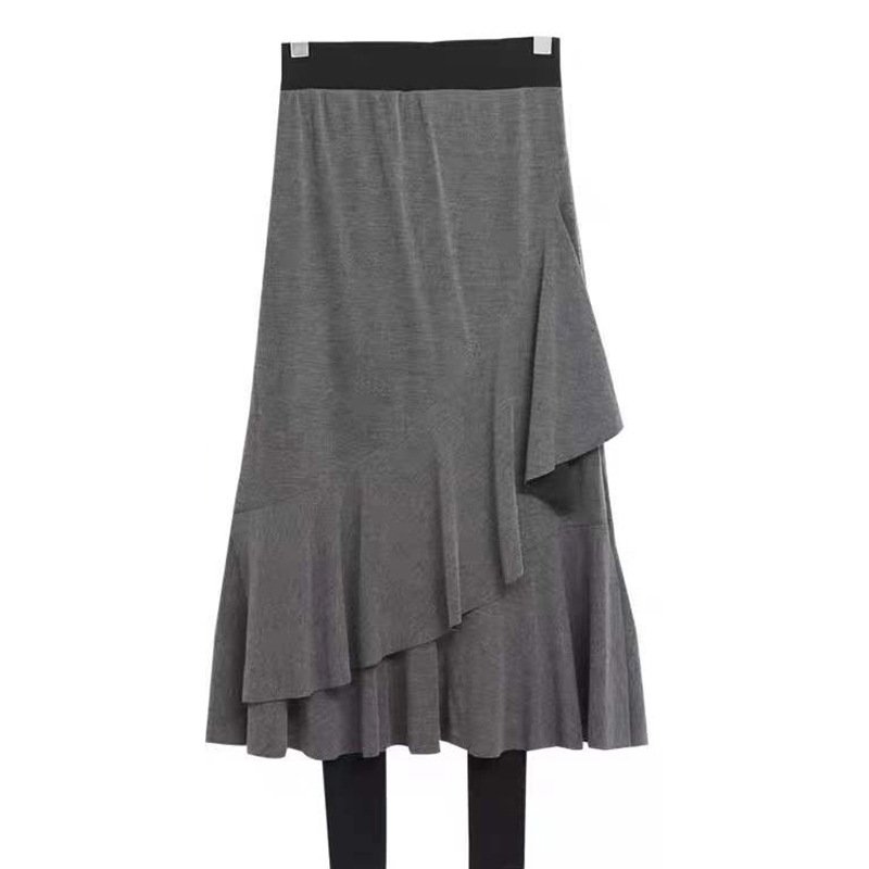 Women's Casual Plain Spring/Fall Skirt