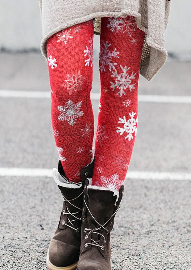 Women's Casual Christmas Winter Long Leggings