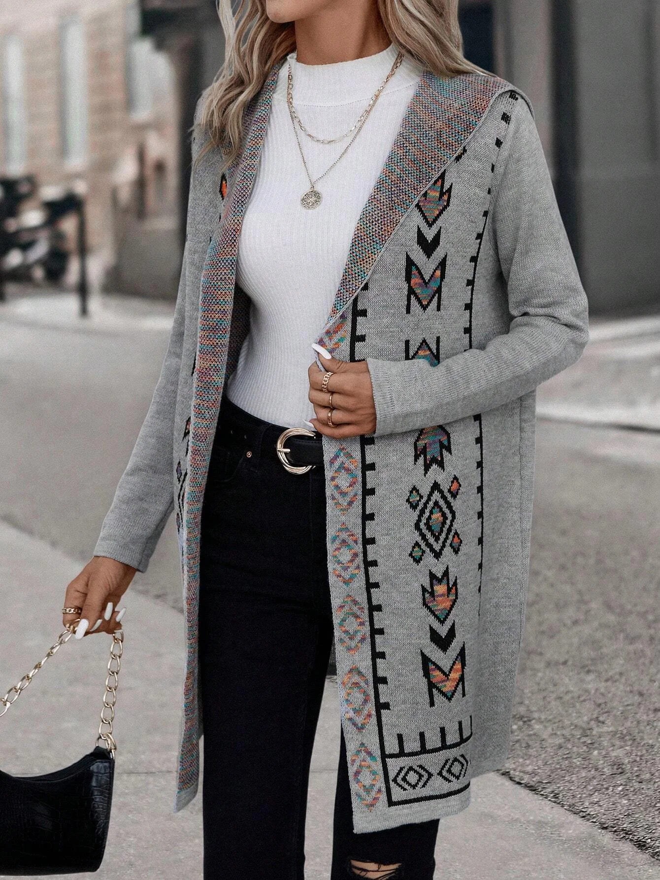 Women's Casual Spring/Fall Ethnic Cardigan