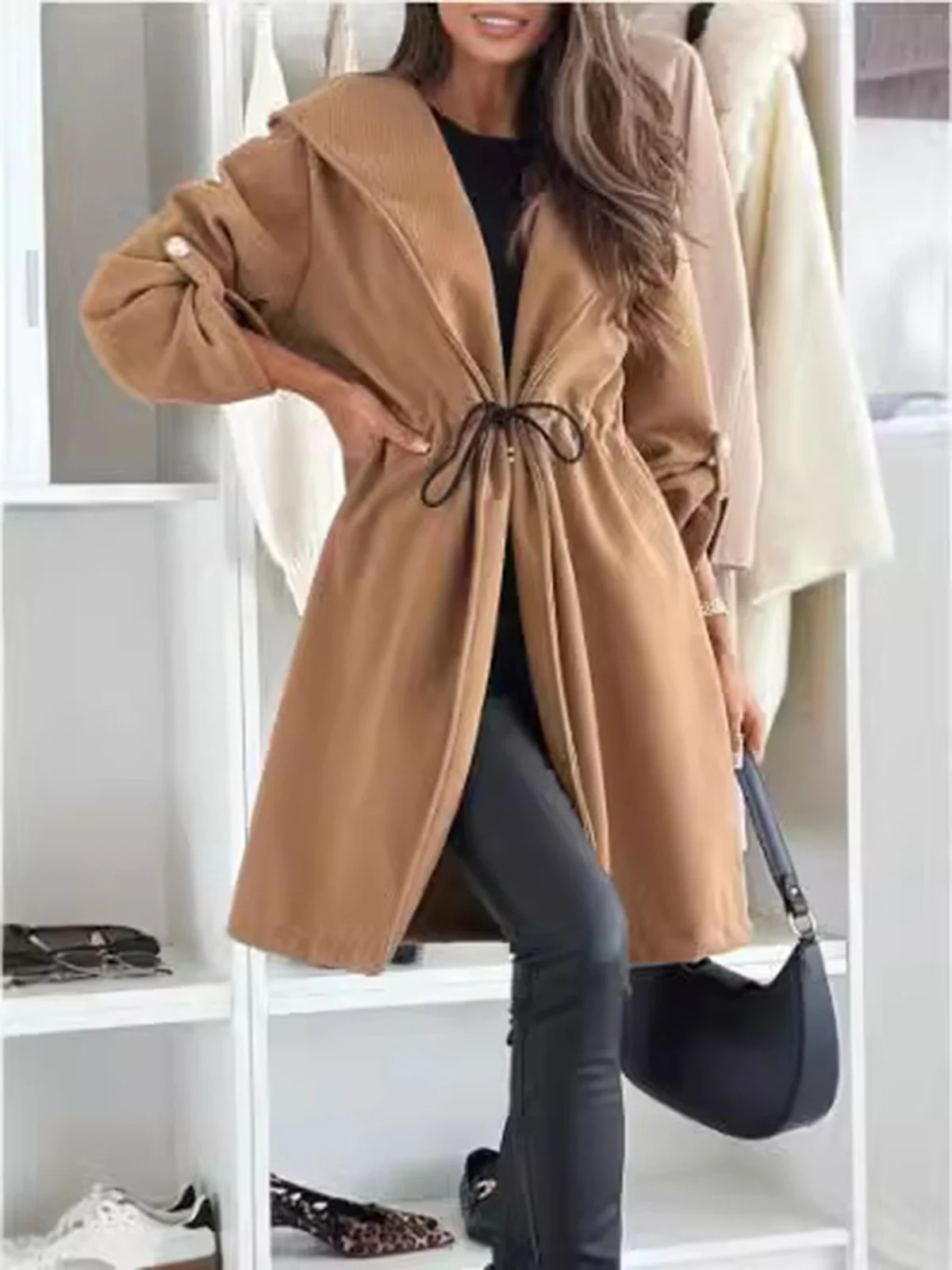 Women's Spring/Fall Outerwear Casual Plain Long Sleeve Hoodie Jacket