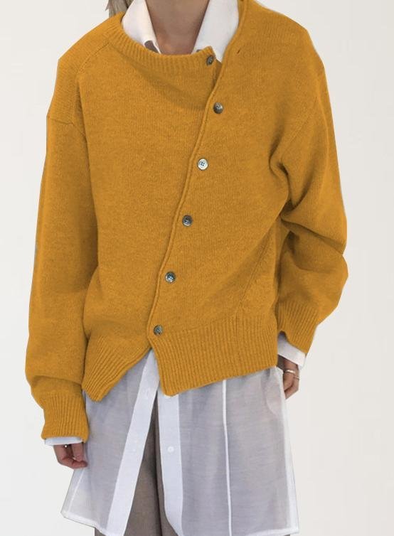 Women's Vintage Spring/Fall Plain Cardigan