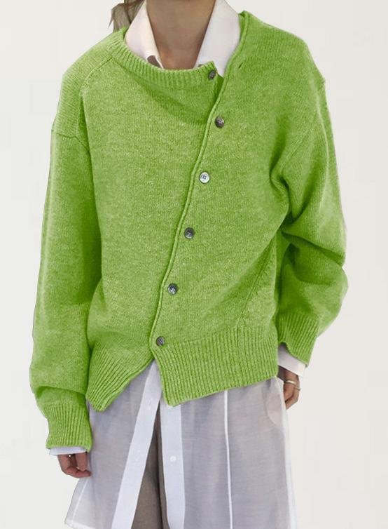 Women's Vintage Spring/Fall Plain Cardigan