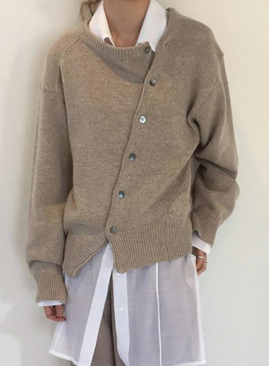 Women's Vintage Spring/Fall Plain Cardigan