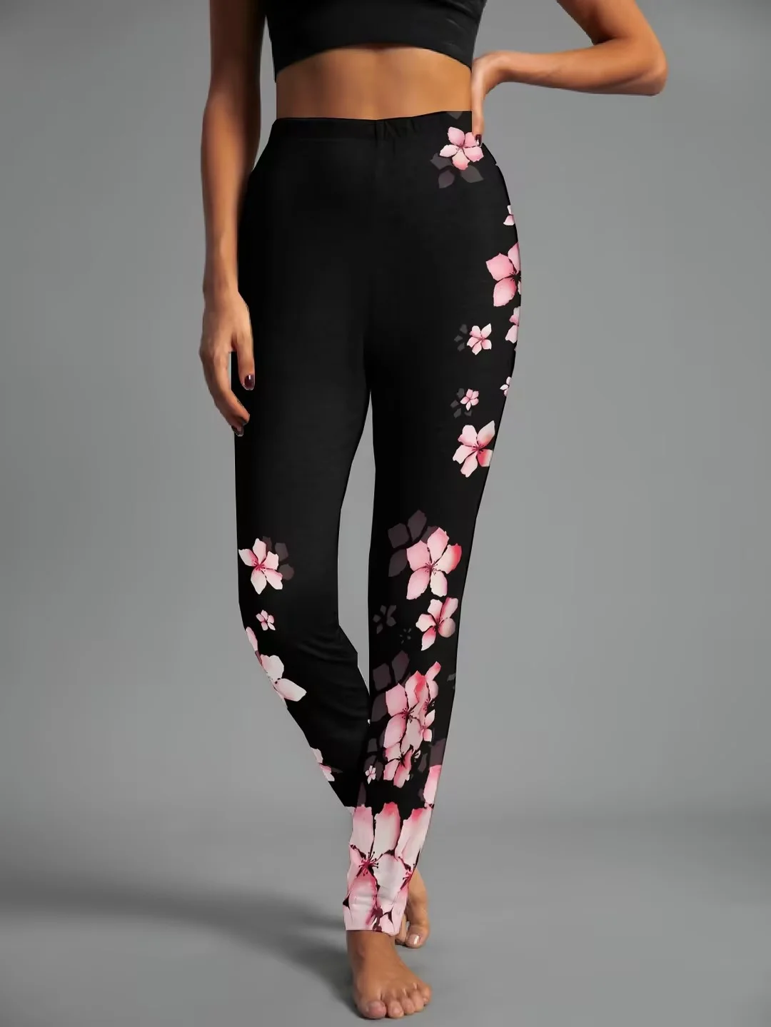 Women's Casual Floral Winter Long Leggings