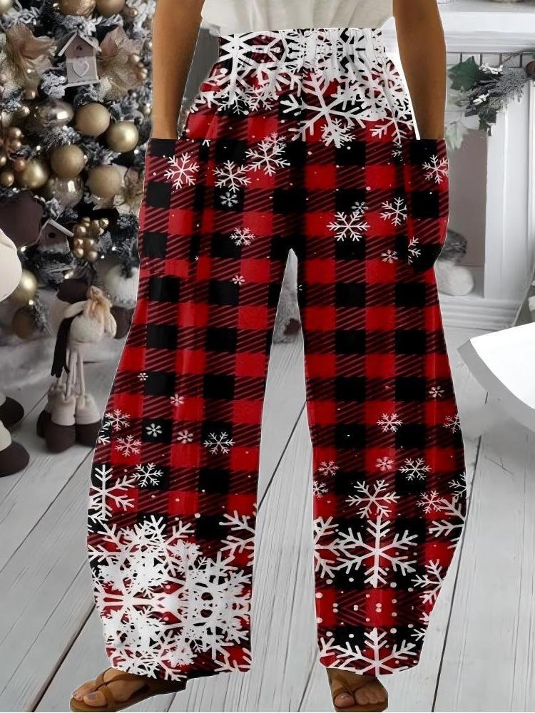 Women's Trousers Bloomers Holiday Going Out Casual Christmas Spring/Fall Pants