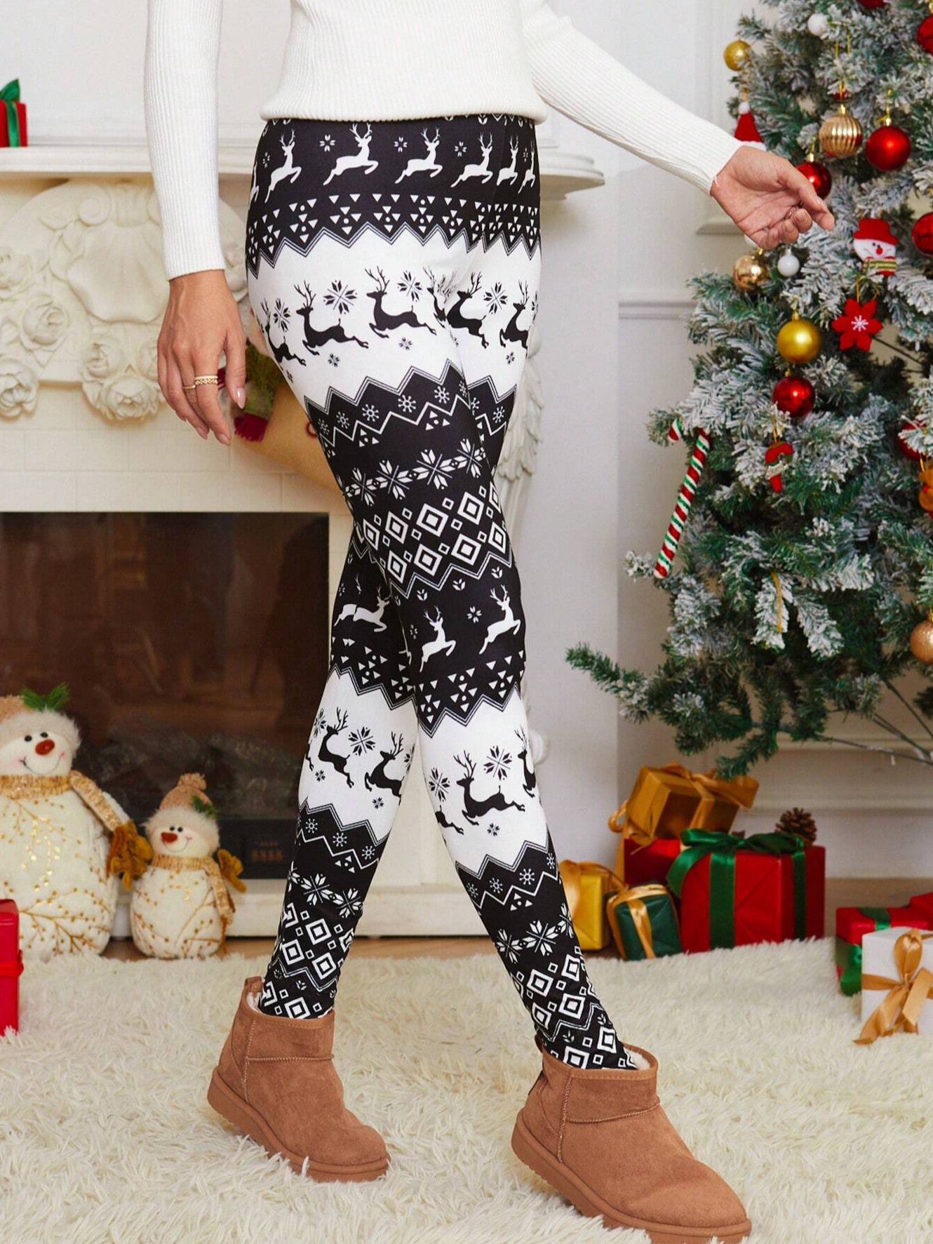 Women's Casual Animal Jersey All Season Long Leggings