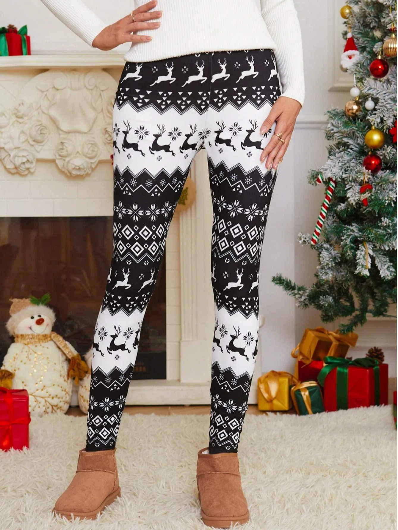 Women's Casual Animal Jersey All Season Long Leggings