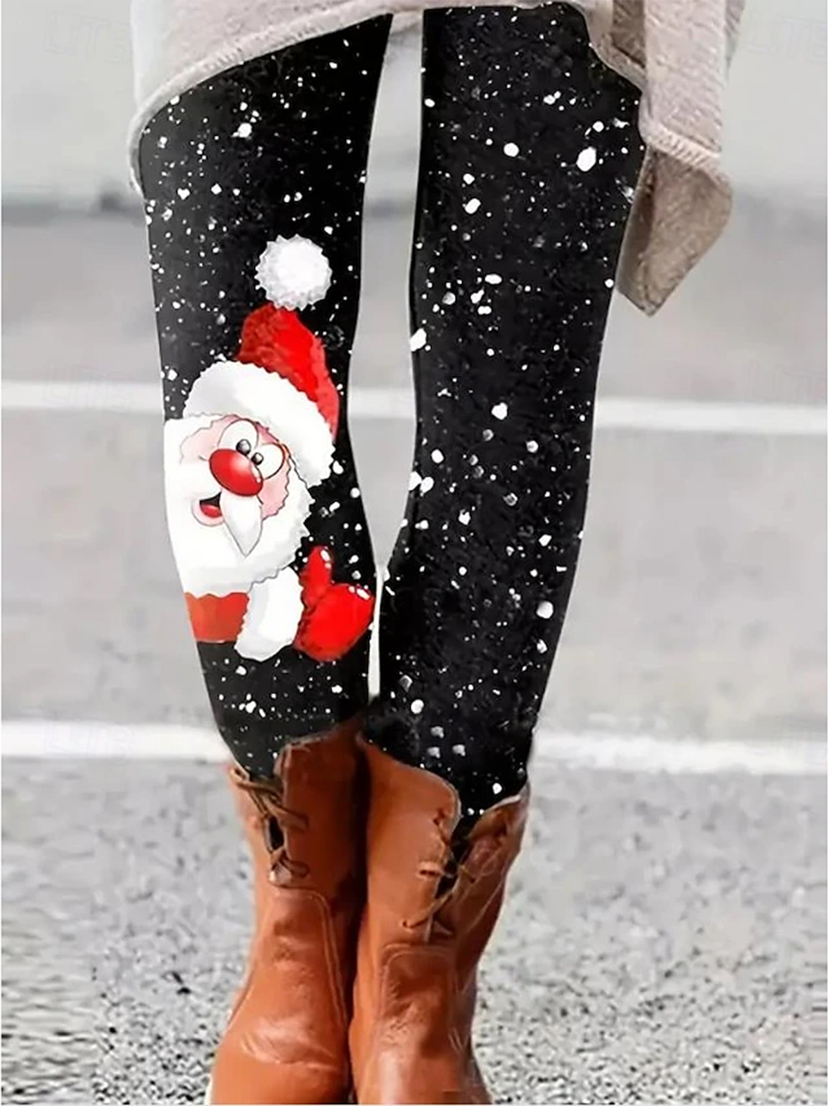 Women's Casual Christmas Jersey All Season Long Leggings