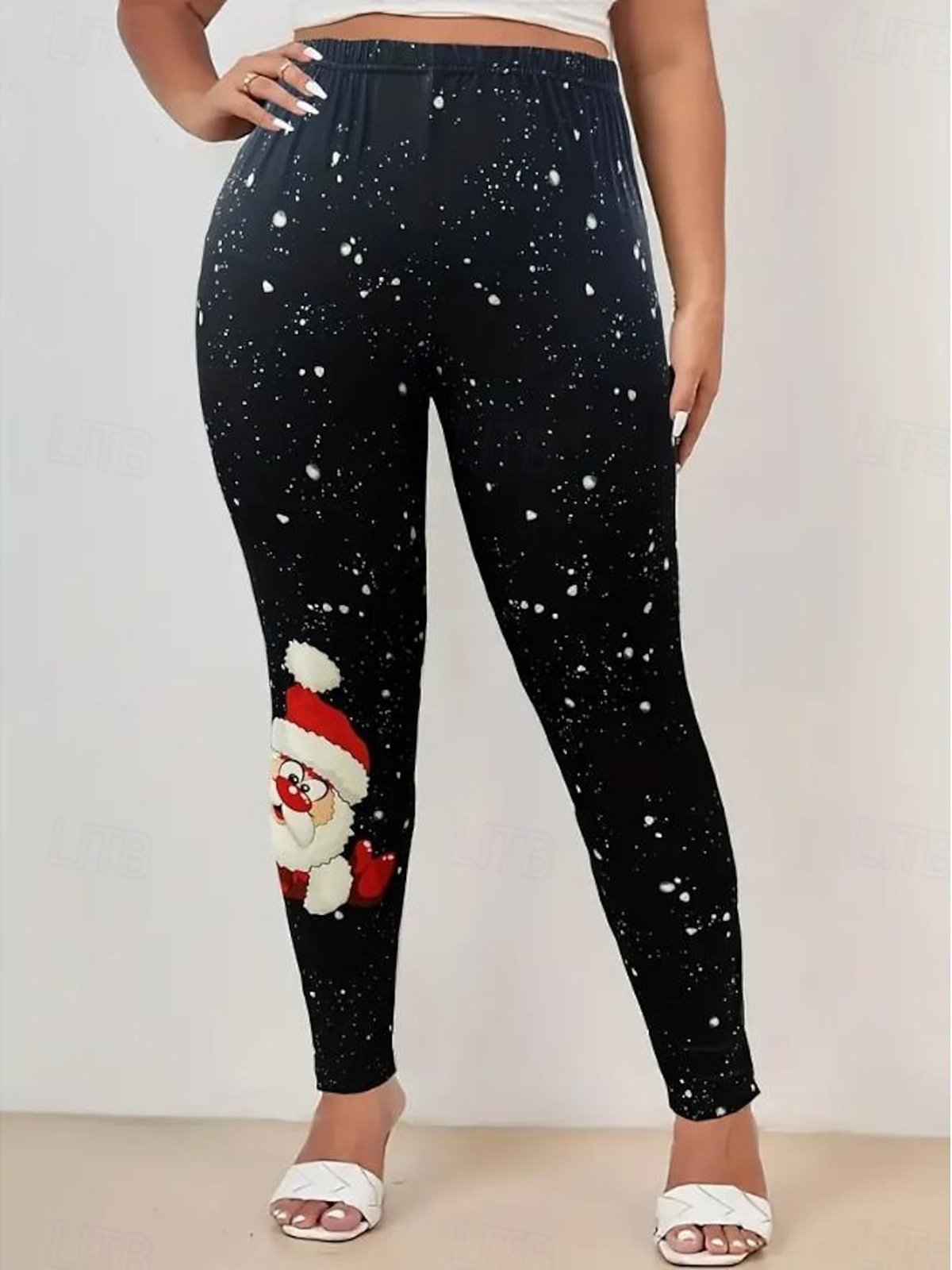 Women's Casual Christmas Jersey All Season Long Leggings