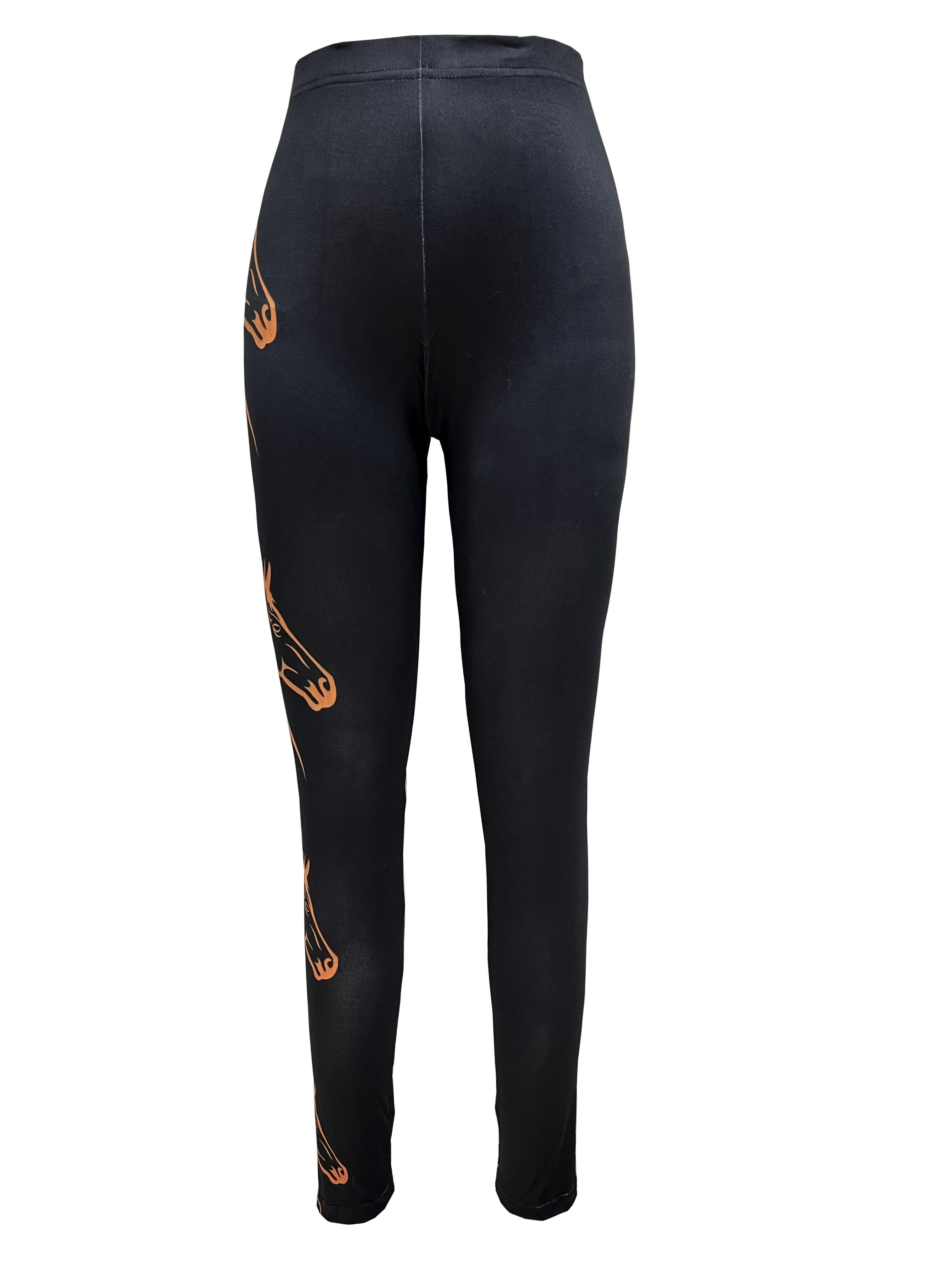 Women's Casual 3D Printing Jersey All Season Long Leggings