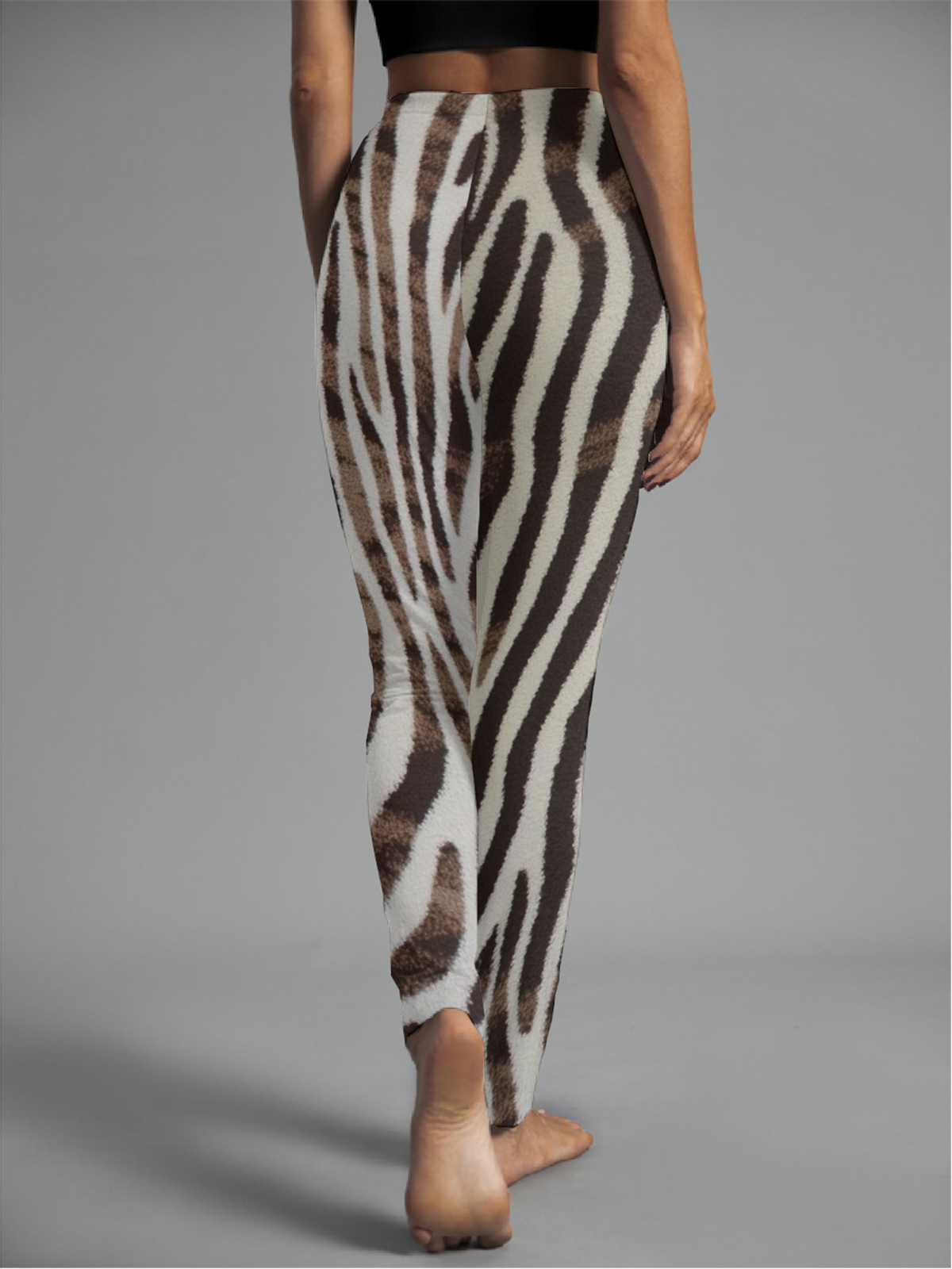 Women's Casual Zebra Jersey All Season Long Leggings