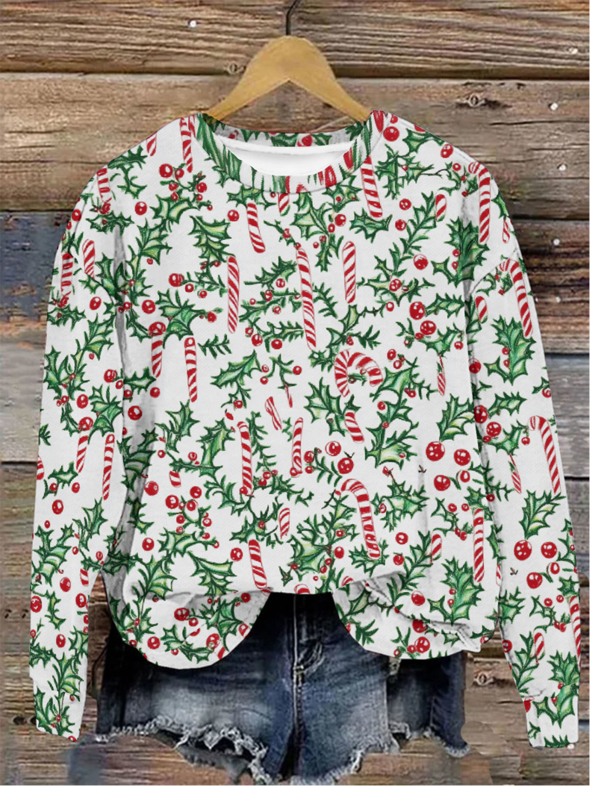 Women's Crew Neck Floral Casual Spring/Fall Long Sleeve Sweatshirt