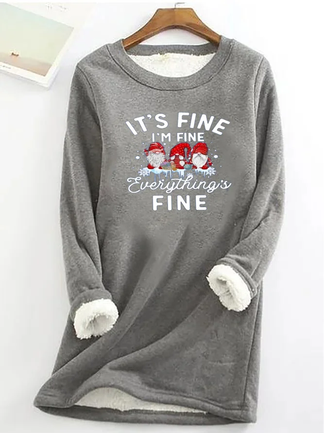 Women's Crew Neck Christmas Casual Winter Long Sleeve Sweatshirt