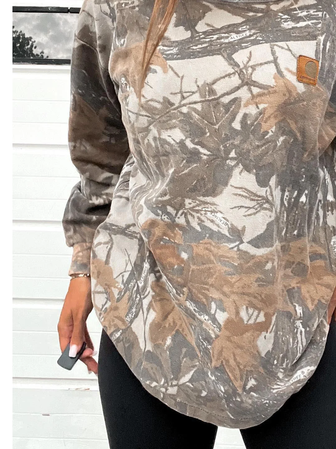 Women's Asymmetrical Abstract Casual Spring/Fall Long Sleeve Sweatshirt