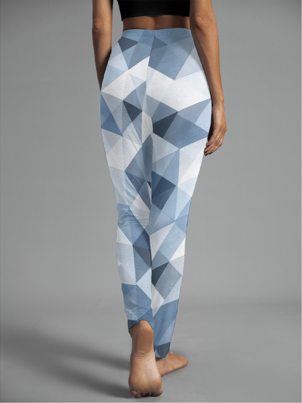 Women's Casual Geometric Jersey All Season Long Leggings